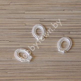 Основа-рамка для кабошонов 25x20 мм (цв. белый) 1шт.