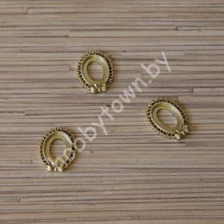 Основа-рамка для кабошонов 25x20 мм (цв. золото) 1шт.