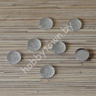 Кабошон- серединка пластик 16 мм (цв.прозрачный) 1шт.