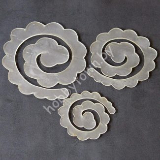 Набор шаблонов "Цветок крученый" ПЭТ 1,5 мм 6,8,10 см 3шт.