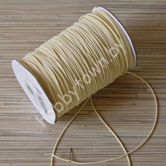 Вощёный шнур 1 мм (цв. ванильный) 1м.