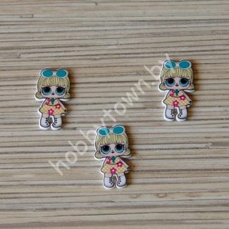 Кабошон Куколка 30x18 мм 1шт.