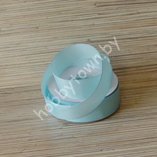 Лента репсовая, ширина 25мм, (цв.голубой 011) 1 метр