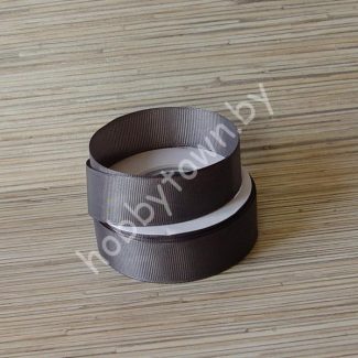 Лента репсовая, ширина 25мм, (цв.тёмно-серый 180) 1 метр