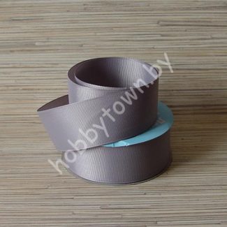 Лента репсовая, ширина 38 мм, (цв.серый 012) 1 метр