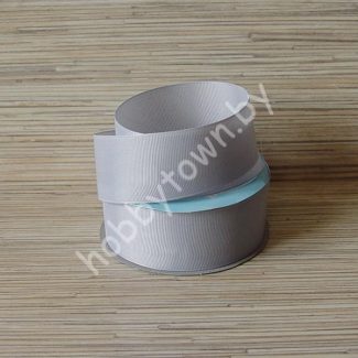 Лента репсовая, ширина 38 мм, (цв.св-серый 007) 1 метр