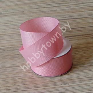 Лента репсовая, ширина 40 мм, (цв.розовый 253) 1 метр