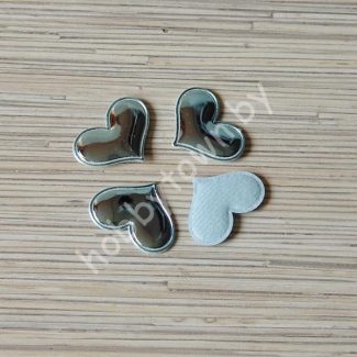 Патч глянец “Сердце” 3,6x3 см (цв. голубой) 1шт.