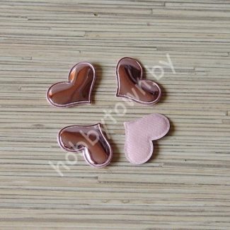 Патч глянец “Сердце” 3,6x3 см (цв. розовый) 1шт.