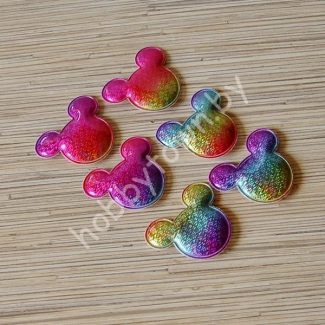 Патч голографик Микки 5,5x6,0 см (цв. мультиколор 6) 1шт.
