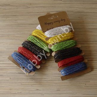 Рафия витая 1-2 мм (цв. в ассортименте) 5 м.