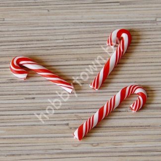 Кабошон Леденец 50 мм (цв. красный) 1шт.