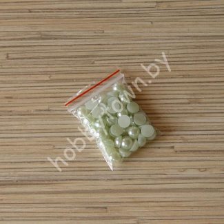 Полубусины под жемчуг 8 мм (цв. мятный 83) 50 шт.