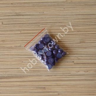 Полубусины под жемчуг 8 мм (цв. синий 522) 50 шт.