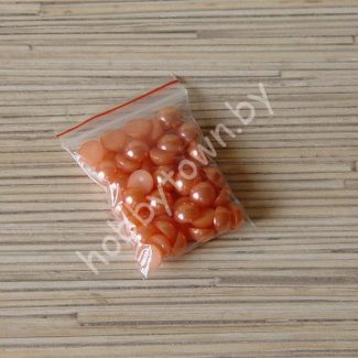 Полубусины под жемчуг 8 мм (цв. т-персиковый 505) 50 шт.