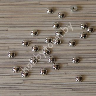 Полубусины-жемчуг 8 мм (цв. серебро) 50 шт.