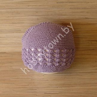 Шапочка-основа хлопковая, маленькая (цв.сиреневый)
