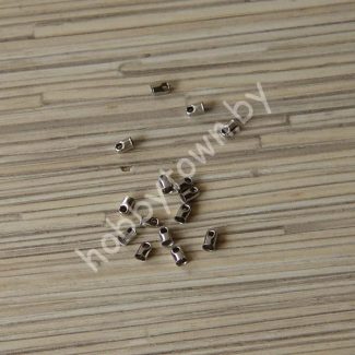 Концевик для шнура 5мм (цв.серебро) 2 шт.