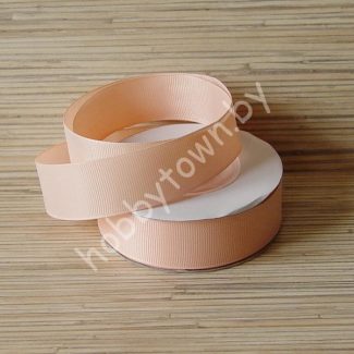 Лента репсовая, ширина 25 мм, (цв.персиковый 214) 1 метр