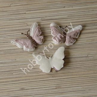 Патч тканевый Бабочка 5,0x3,5 см (цв. молочный) 1шт.