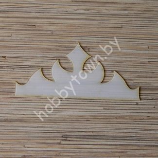 Шаблон Корона-117 ПЭТ 0,7 мм 13,5x7 см 1шт.