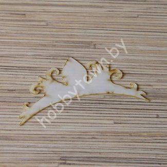 Шаблон Корона-124 ПЭТ 0,7 мм 11x5,5 см 1шт.