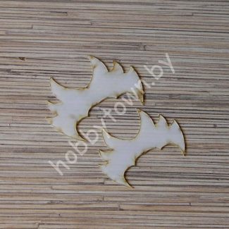 Шаблон Летучая мышь-1 ПЭТ 0,7 мм 70 мм 1шт.