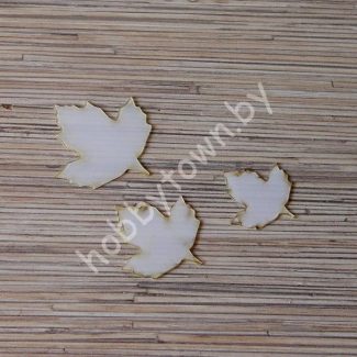 Шаблон для творчества Листики-110 ПЭТ 0,7 мм 4,5,6 см 3шт.