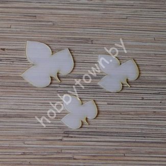 Шаблон для творчества Листики-111 ПЭТ 0,7 мм 4,5,6 см 3шт.