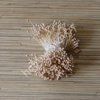 Тычинки матовые 2 мм (цв. бежевый) 60 шт.