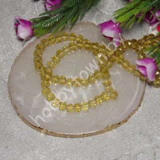 Бусины стеклянные Rondelle, 6 мм (цв.бежевый 121) 10 шт.