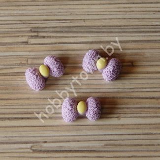 Кабошон Бантик 20 мм (цв. сиреневый) 1шт.