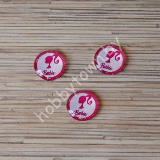 Кабошон Barbie 25 мм (стекло) 1шт.