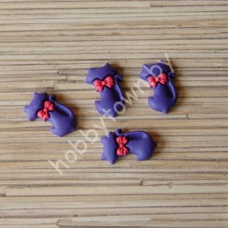 Кабошон Котик пластик 25 мм (цв. тёмно-синий) 1шт.