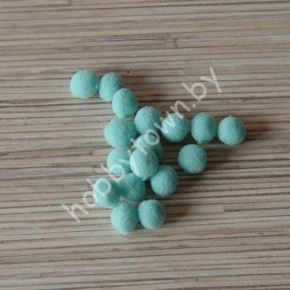 Помпоны Premium 1 см (цв. аквамарин ) 10 шт.