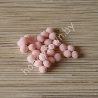Помпоны Premium 1 см (цв. розовый персик ) 10 шт.