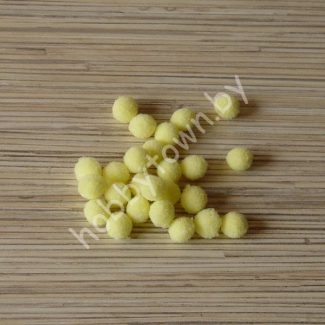 Помпоны Premium 1,5 см (цв. жёлтый) 10 шт.