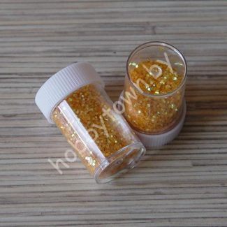 Блёстки-глиттер 3 мм (цв.оранжевый перламутр) 16 гр.