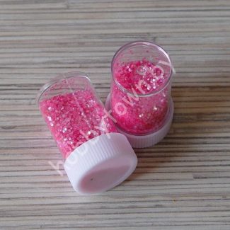 Блёстки-глиттер 3 мм (цв.розовый перламутр) 16 гр.