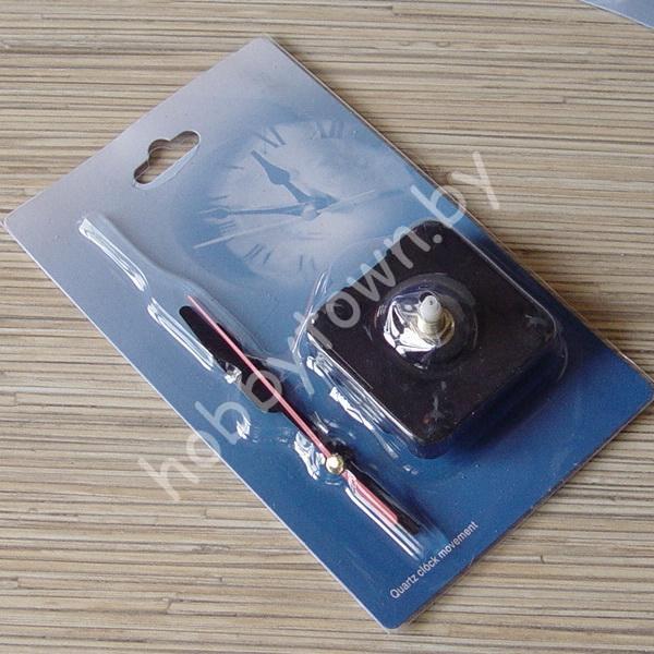 Часовой механизм кварцевый со стрелками ножик-вилка (цв.чёрный)