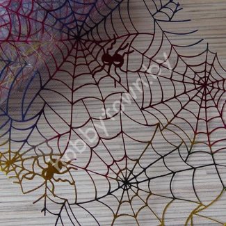 Фатин средней жёсткости Паутинка, ширина 15 см (цв.белый) 1 метр