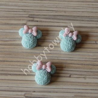 Кабошон Минни 20 мм (цв. аквамарин) 1шт.