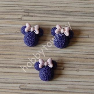 Кабошон Минни 20 мм (цв. т-синий) 1шт.