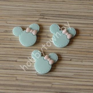 Кабошон Минни 30 мм (цв. аквамарин) 1шт.