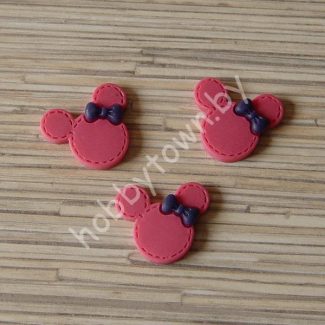 Кабошон Минни 30 мм (цв. малиновый) 1шт.