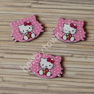 Кабошон-вырубка Китти 25x30 мм 1шт.