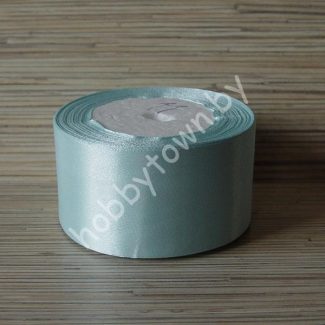 Лента атласная 50 мм (цв. голубой 011 ) 1 метр