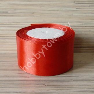 Лента атласная 50 мм (цв. красный 026 ) 1 метр