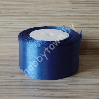 Лента атласная 50 мм (цв. синий 040) 1 метр