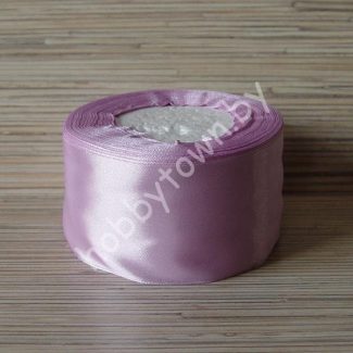 Лента атласная 50 мм (цв. сиреневый 045 ) 1 метр